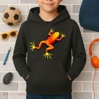 Little Orange Frog Kids Hoodie thumb 2
