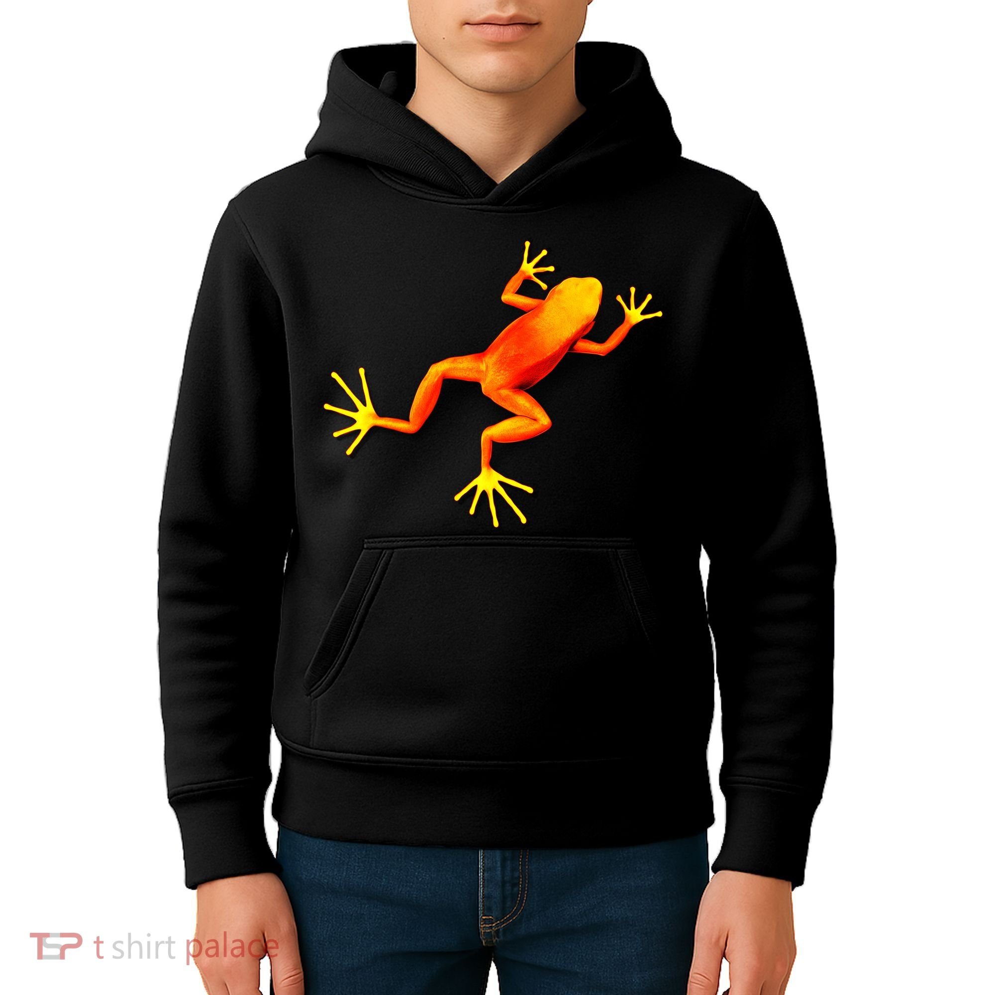 Little Orange Frog Kids Hoodie
