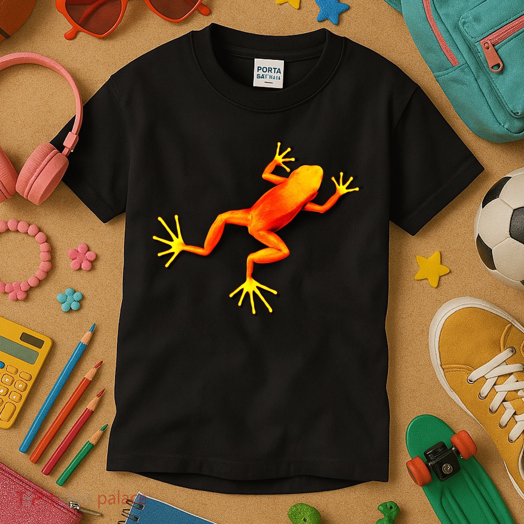 Little Orange Frog Kids T-Shirt