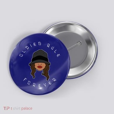 Lowrider Oldies Forever Chola Og Button