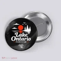 Lake Ontario Forever Est 1867 Button thumb 0