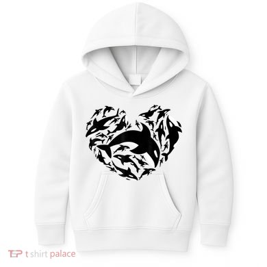 Love Orca Gifts Killer Whale Kids Hoodie