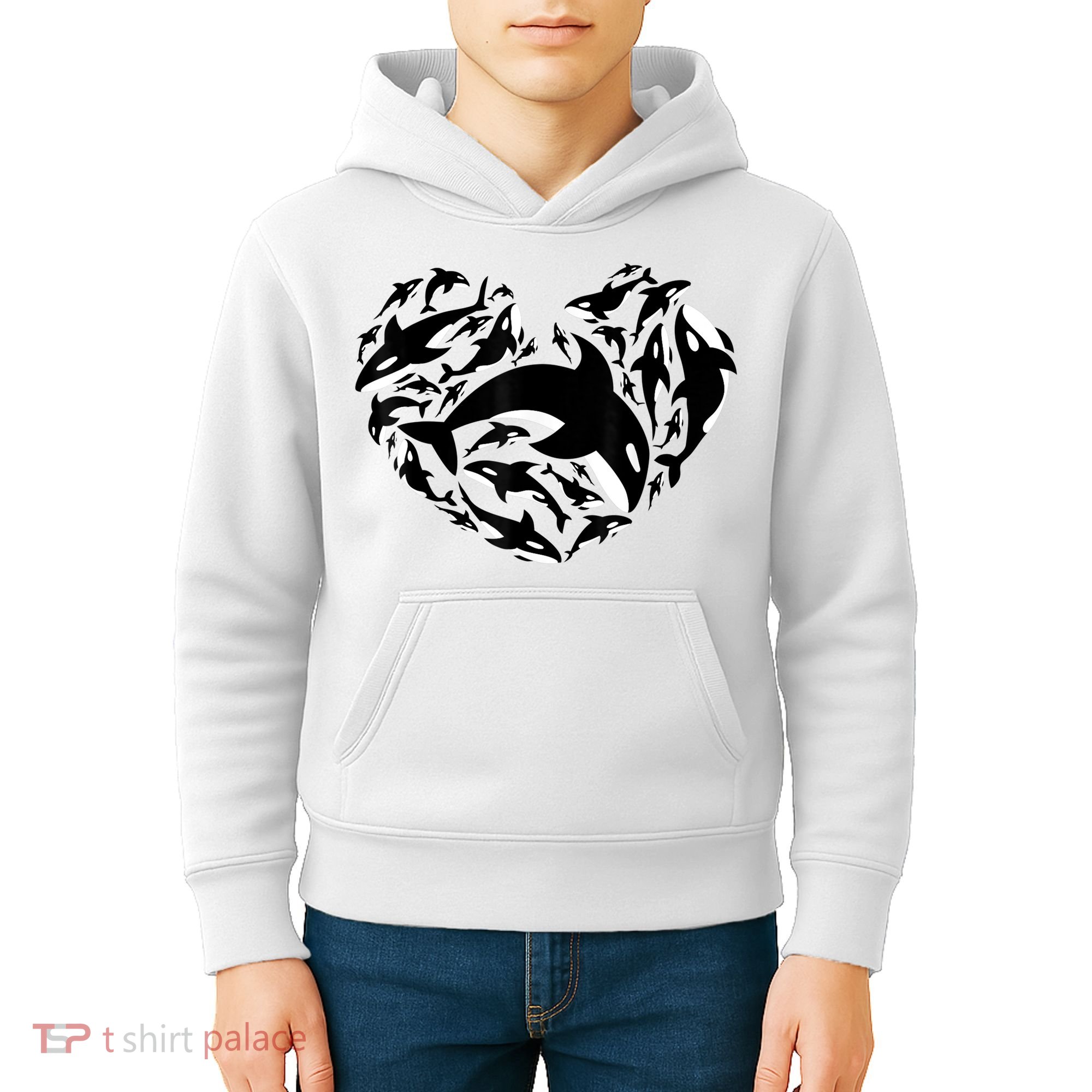 Love Orca Gifts Killer Whale Kids Hoodie
