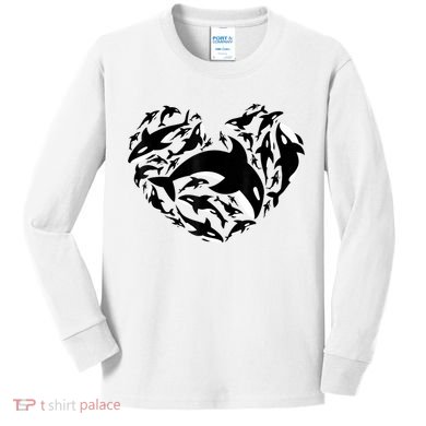 Love Orca Gifts Killer Whale Kids Long Sleeve Shirt