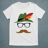 Lederhosen Oktoberfest German Face Glasses Halloween Costume T-Shirt thumb 5