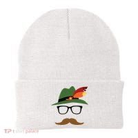 Lederhosen Oktoberfest German Face Glasses Halloween Costume Beanie thumb 0