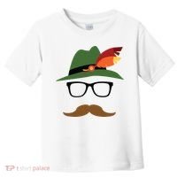 Lederhosen Oktoberfest German Face Glasses Halloween Costume Toddler T-Shirt thumb 0