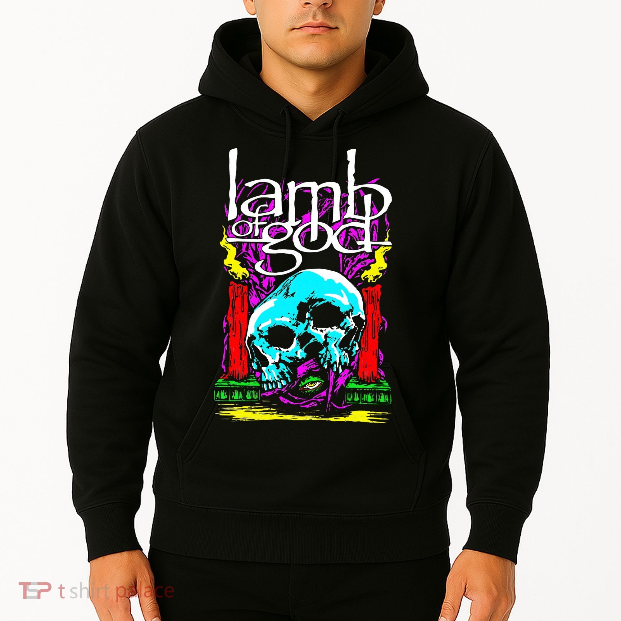 Lamb of God – Candle Skull Hoodie