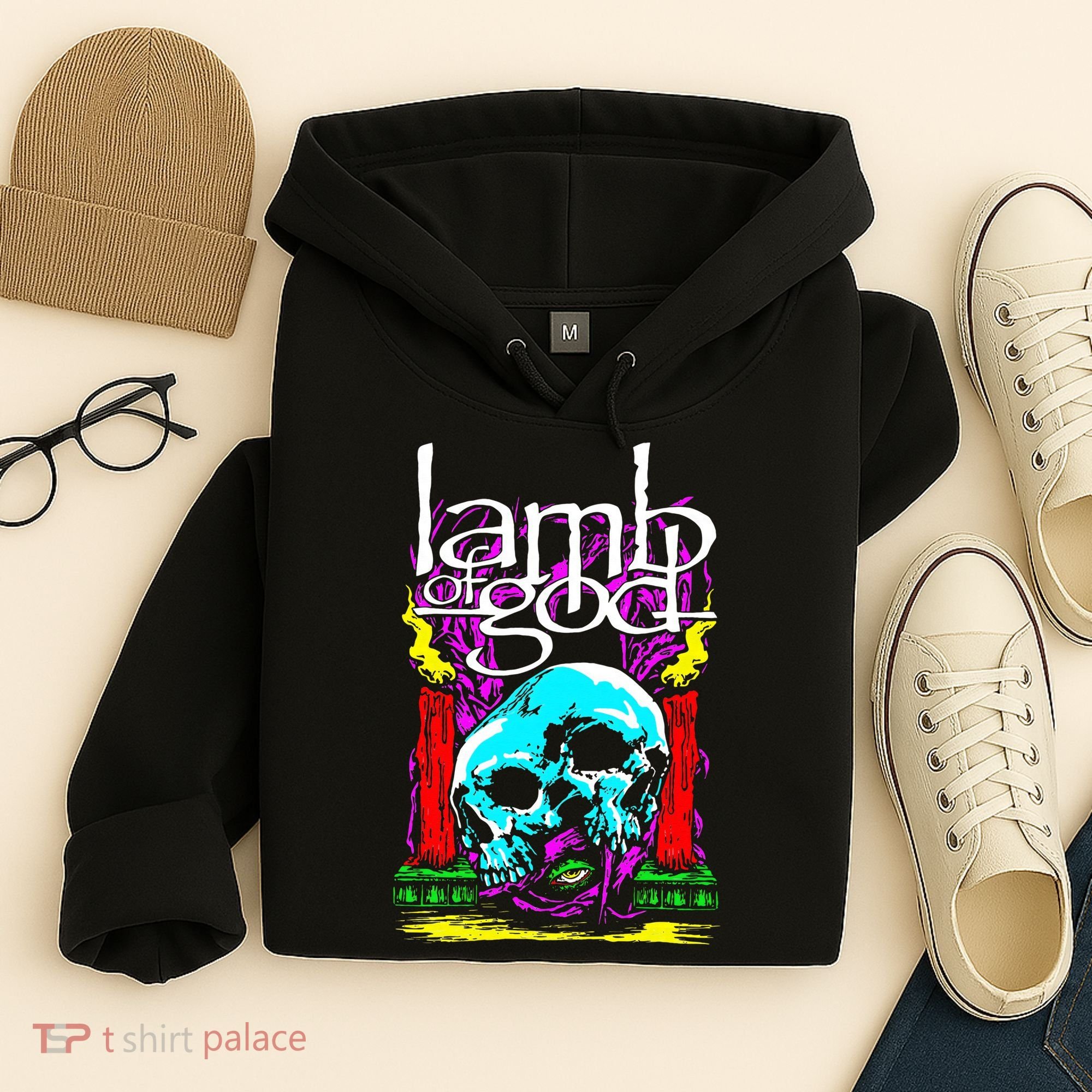 Lamb of God – Candle Skull Hoodie