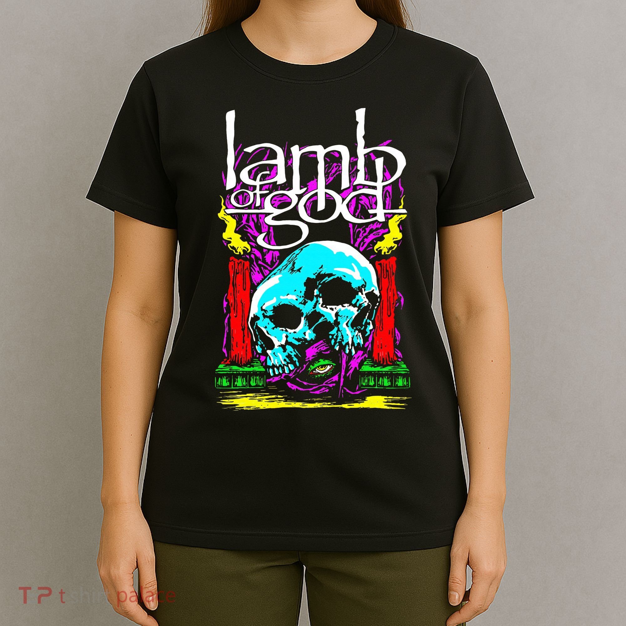 Lamb of God – Candle Skull T-Shirt