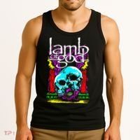 Lamb of God – Candle Skull Tank Top thumb 3