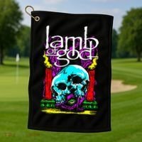 Lamb of God – Candle Skull Golf Towel thumb 1