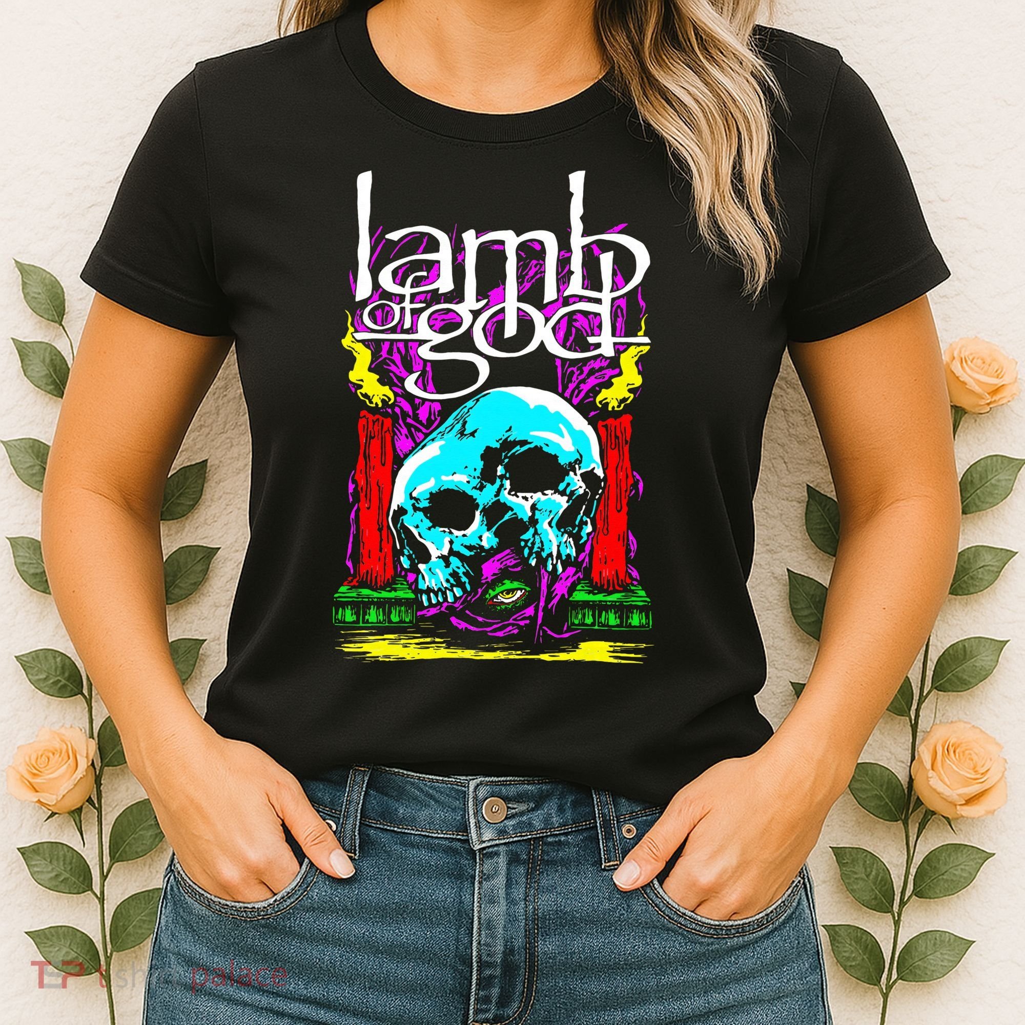 Lamb of God – Candle Skull Women's T-Shirt