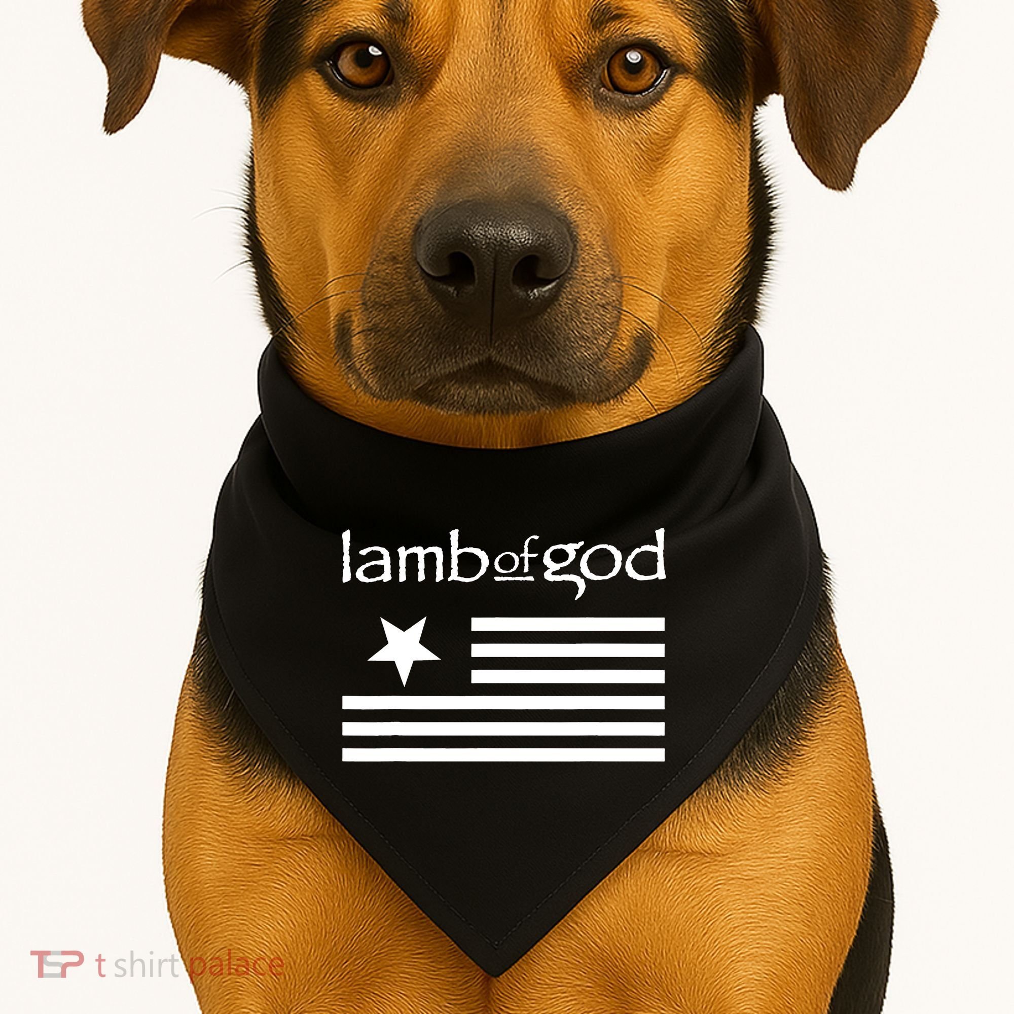 Lamb of God – Flag USA-Made Doggie Bandana