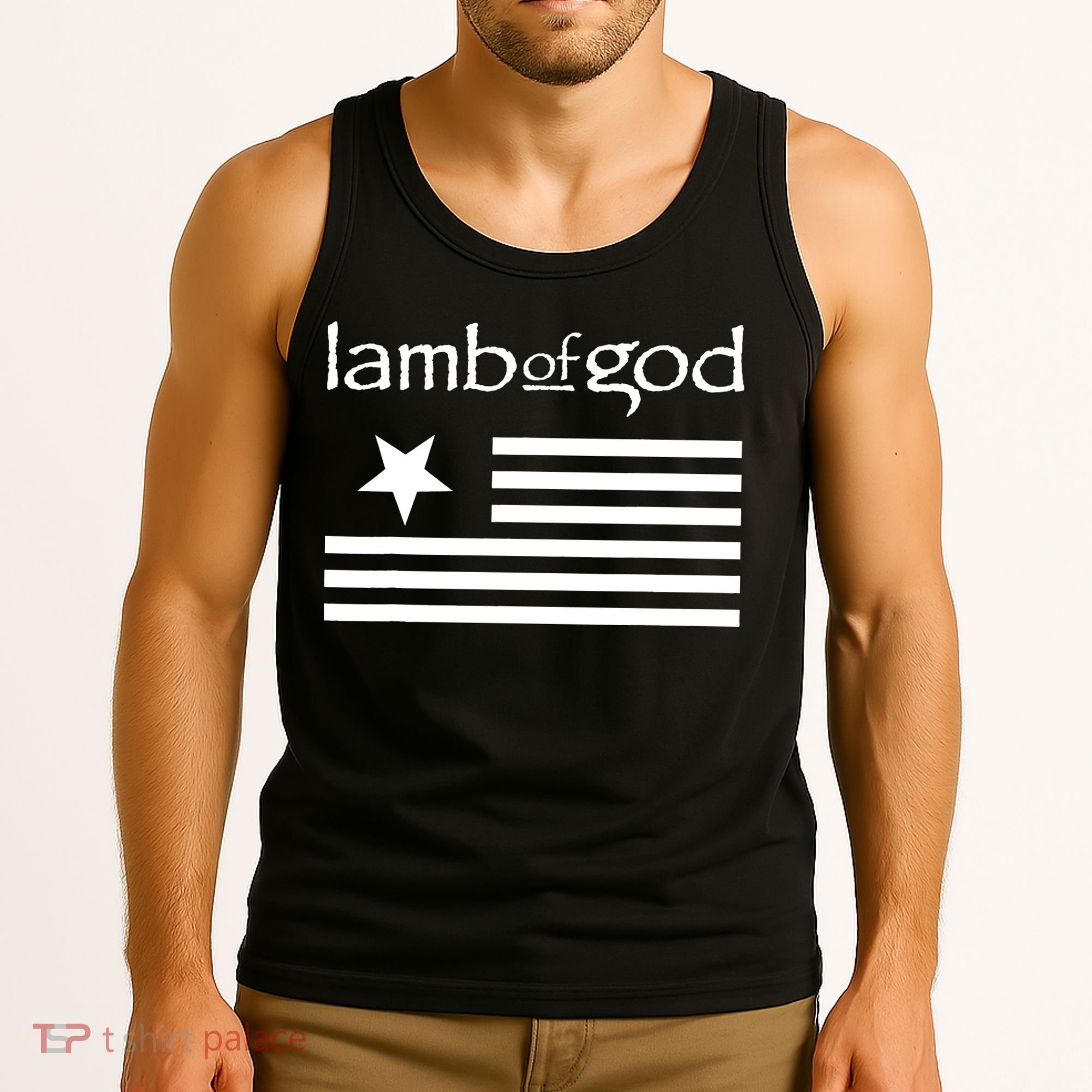 Lamb of God – Flag Tank Top