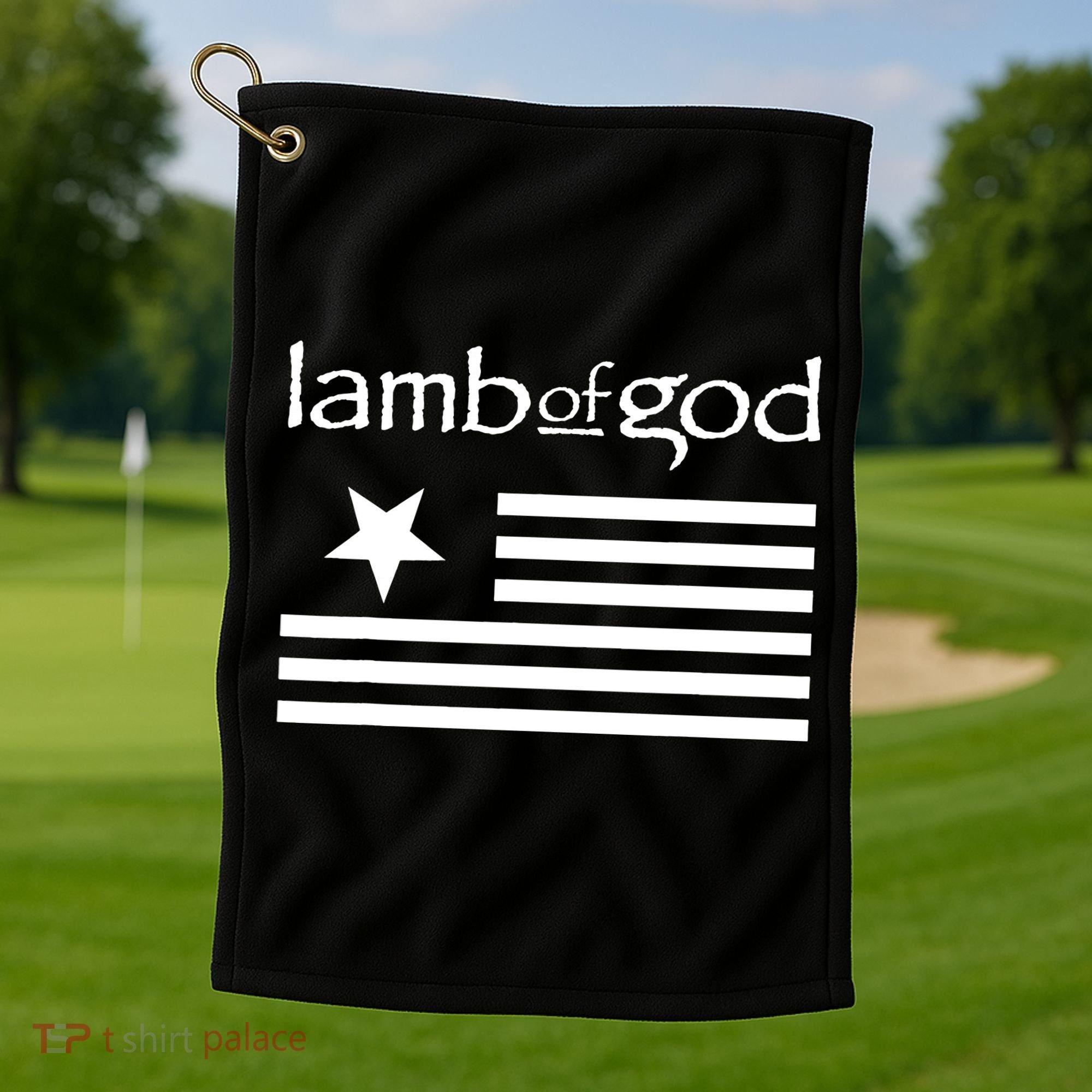 Lamb of God – Flag Golf Towel