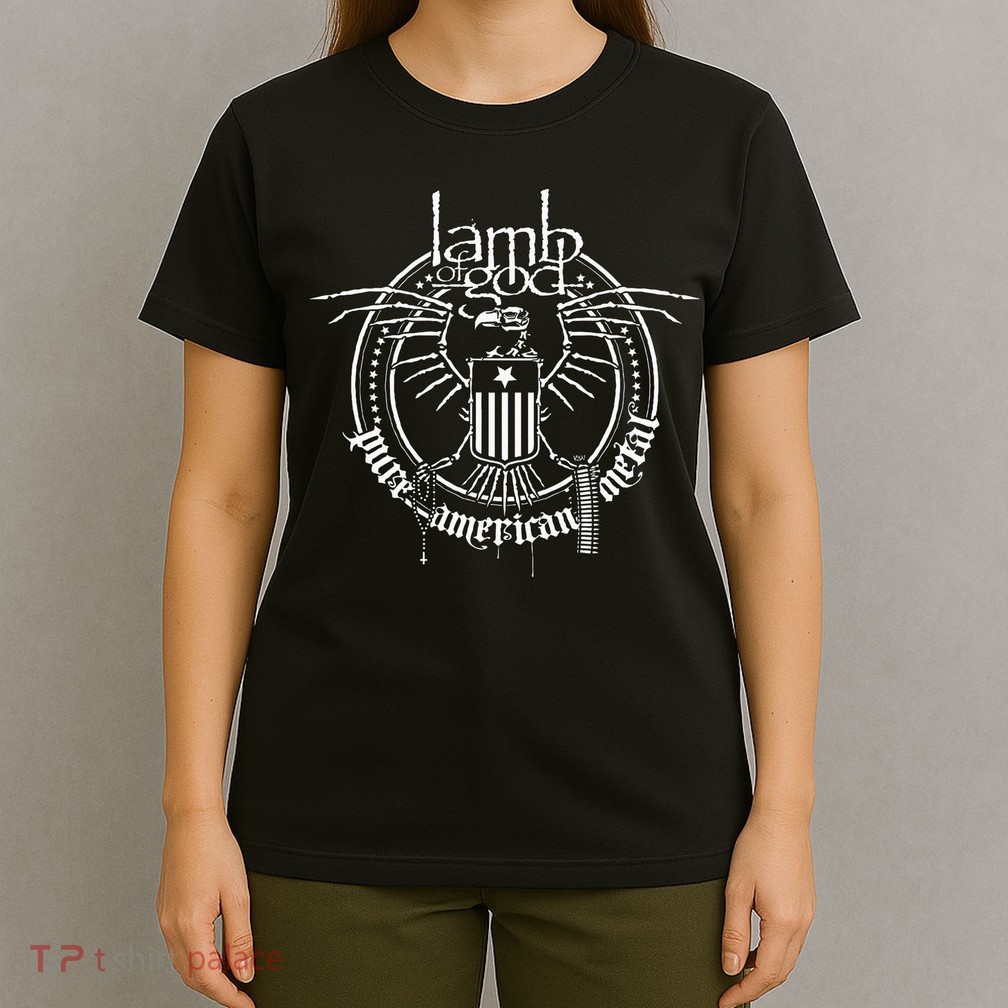 L.A.M.B Of G.O.D Skeleton Eagle T-Shirt