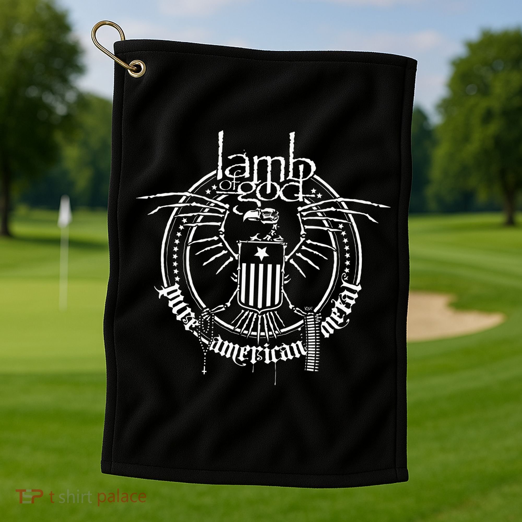 L.A.M.B Of G.O.D Skeleton Eagle Golf Towel