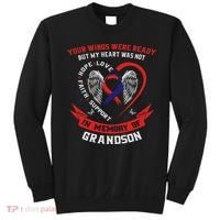 Loss Of Grandson Chd Awareness Month Heart Disease Sweatshirt thumb 0