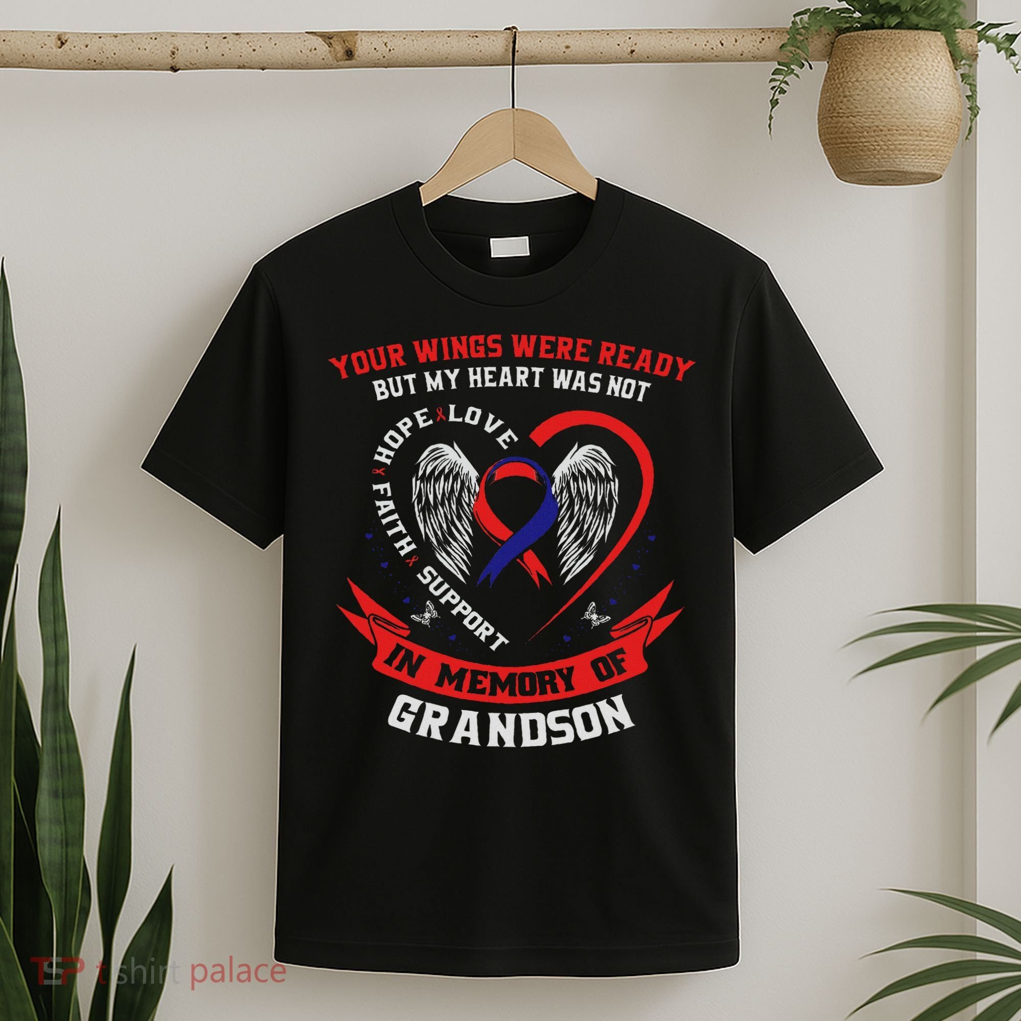 Loss Of Grandson Chd Awareness Month Heart Disease T-Shirt