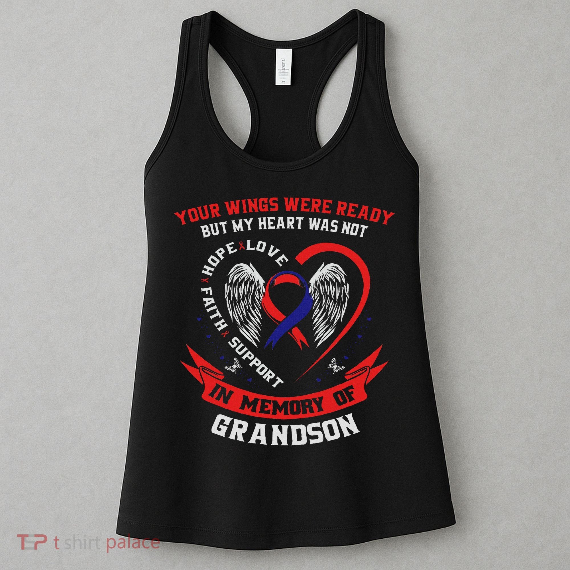 Loss Of Grandson Chd Awareness Month Heart Disease Women's Tank Top
