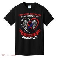 Loss Of Grandson Chd Awareness Month Heart Disease Kids T-Shirt thumb 0