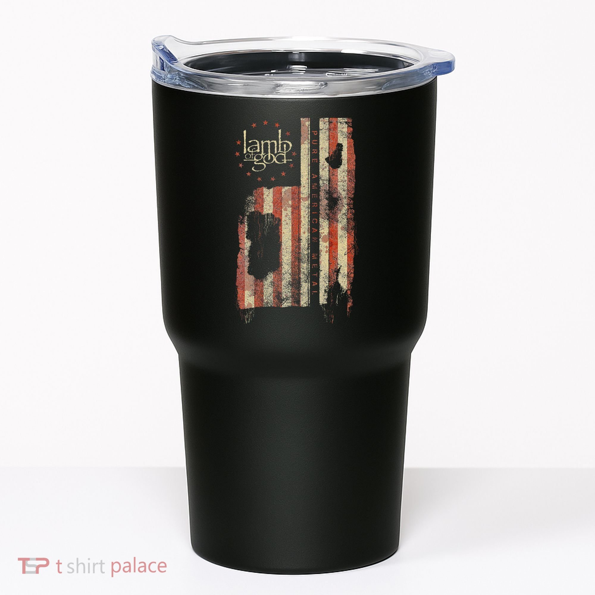 Lamb of God – Pure American Metal Flag Tumbler