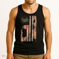 Lamb of God – Pure American Metal Flag Tank Top thumb 3