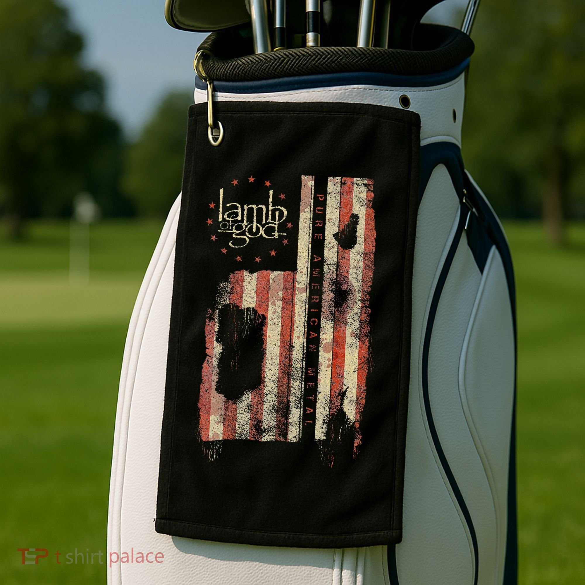 Lamb of God – Pure American Metal Flag Golf Towel