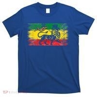 Lion Of Judah Rasta Ethiopian Reggae Old Ethiopia Flag Fan Gift T-Shirt thumb 0