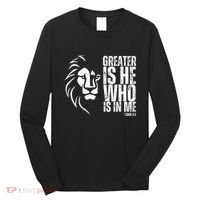 Lion Of Judah Christian Bible Verse Long Sleeve Shirt thumb 0