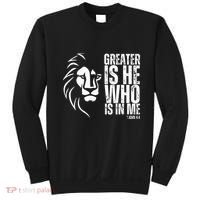 Lion Of Judah Christian Bible Verse Sweatshirt thumb 0