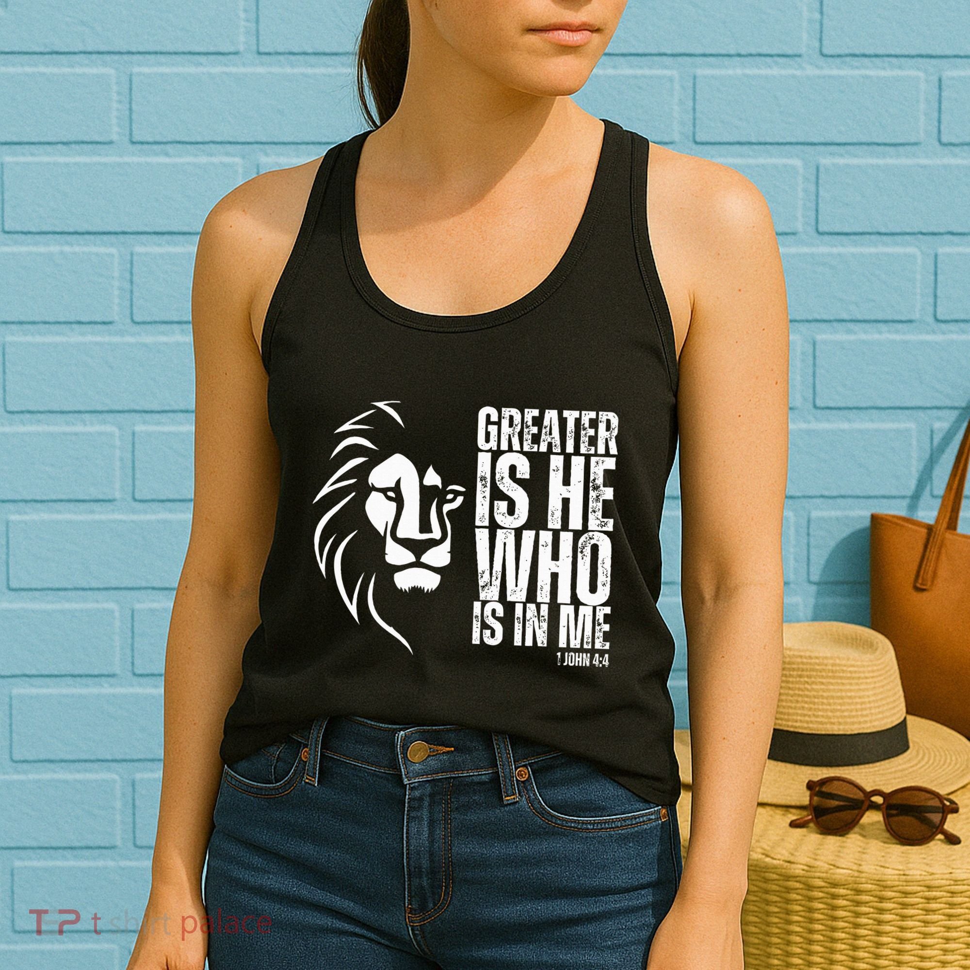 Lion Of Judah Christian Bible Verse Women's Tank Top