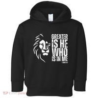 Lion Of Judah Christian Bible Verse Toddler Hoodie thumb 0