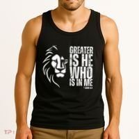 Lion Of Judah Christian Bible Verse Tank Top thumb 3