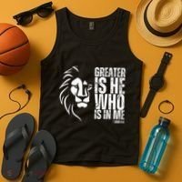 Lion Of Judah Christian Bible Verse Tank Top thumb 4