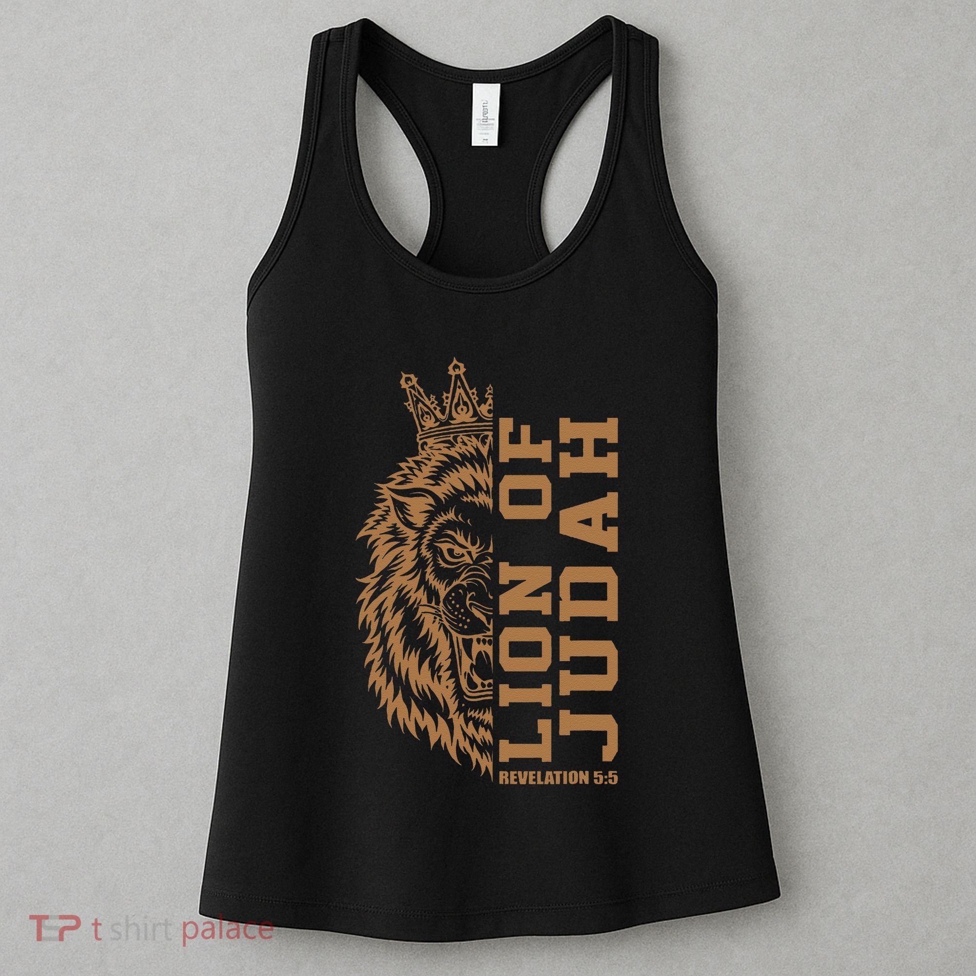 Lion Of Judah Jesus Revelation Bible Verse God Christian Women's Tank Top