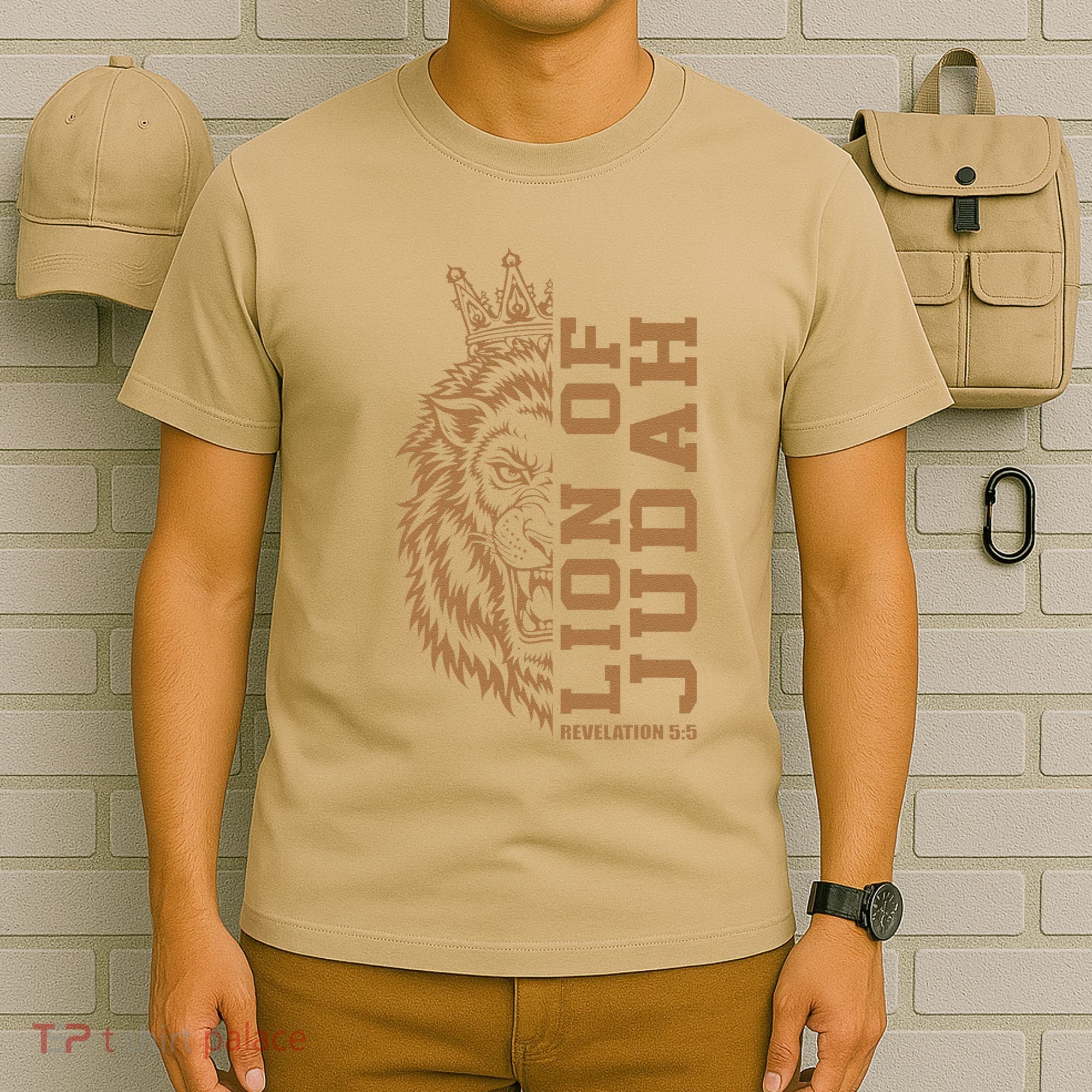 Lion Of Judah Jesus Revelation Bible Verse God Christian T-Shirt