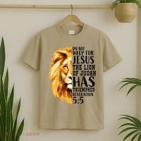 Lion Of Judah Christian Religious Verse Sayings Gift Men Him 31 T-Shirt thumb 2