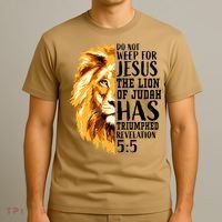 Lion Of Judah Christian Religious Verse Sayings Gift Men Him 31 T-Shirt thumb 3