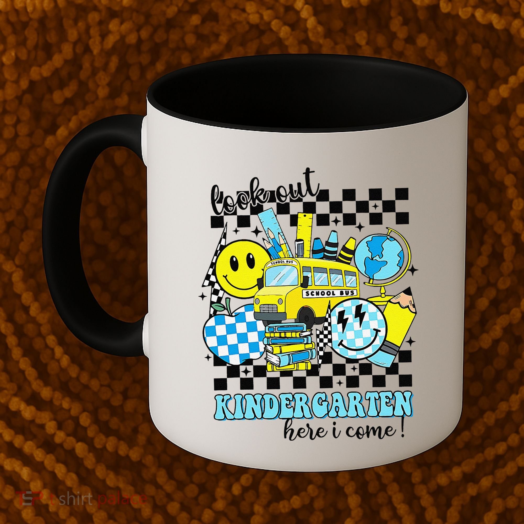 Look Out Kindergarten Here I Come Back To School Gift Coffee Mug