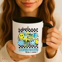 Look Out Kindergarten Here I Come Back To School Gift Coffee Mug thumb 3
