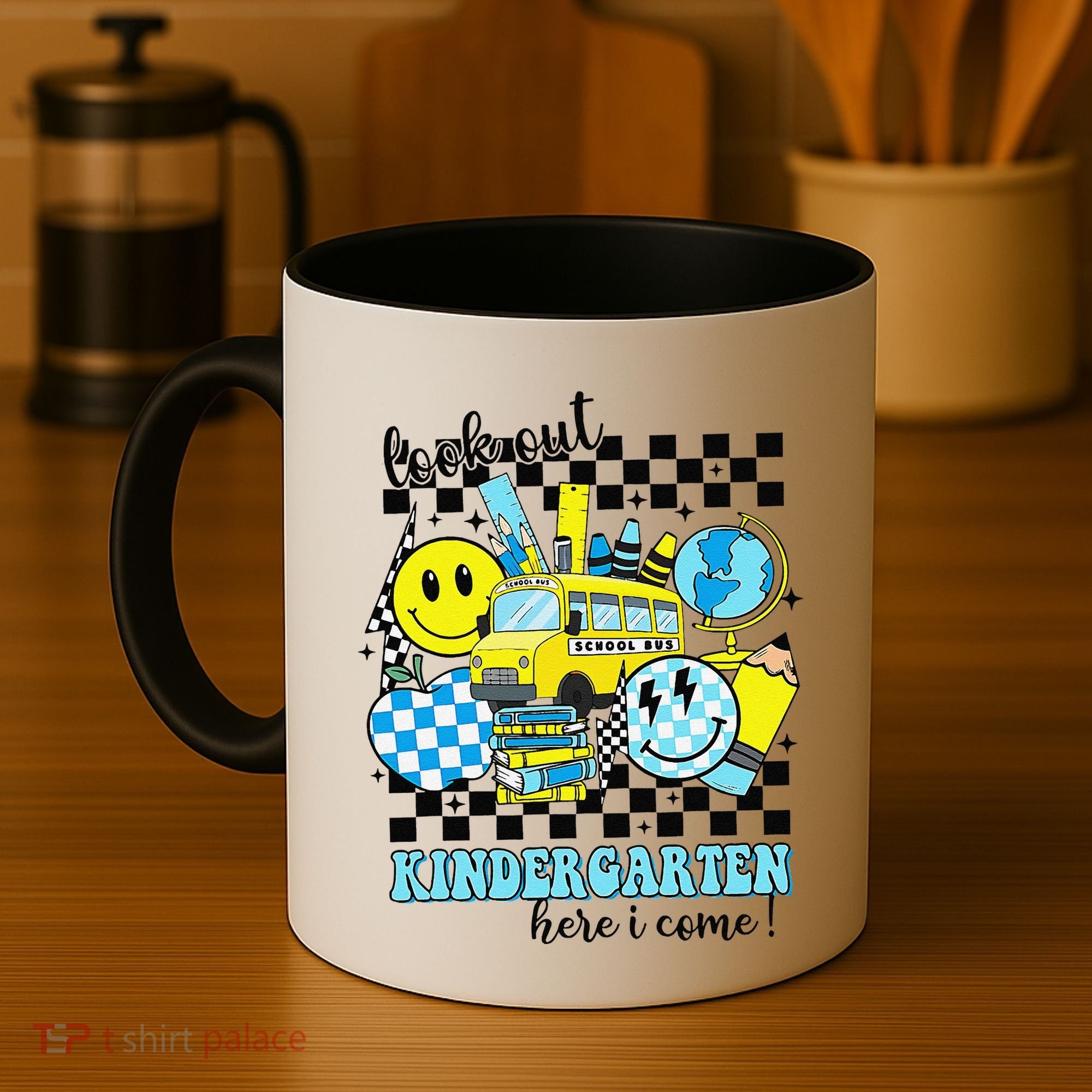 Look Out Kindergarten Here I Come Back To School Gift Coffee Mug