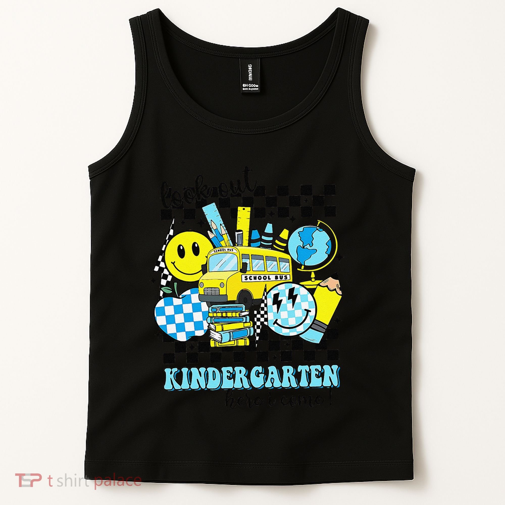 Look Out Kindergarten Here I Come Back To School Gift Tank Top
