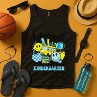 Look Out Kindergarten Here I Come Back To School Gift Tank Top thumb 4