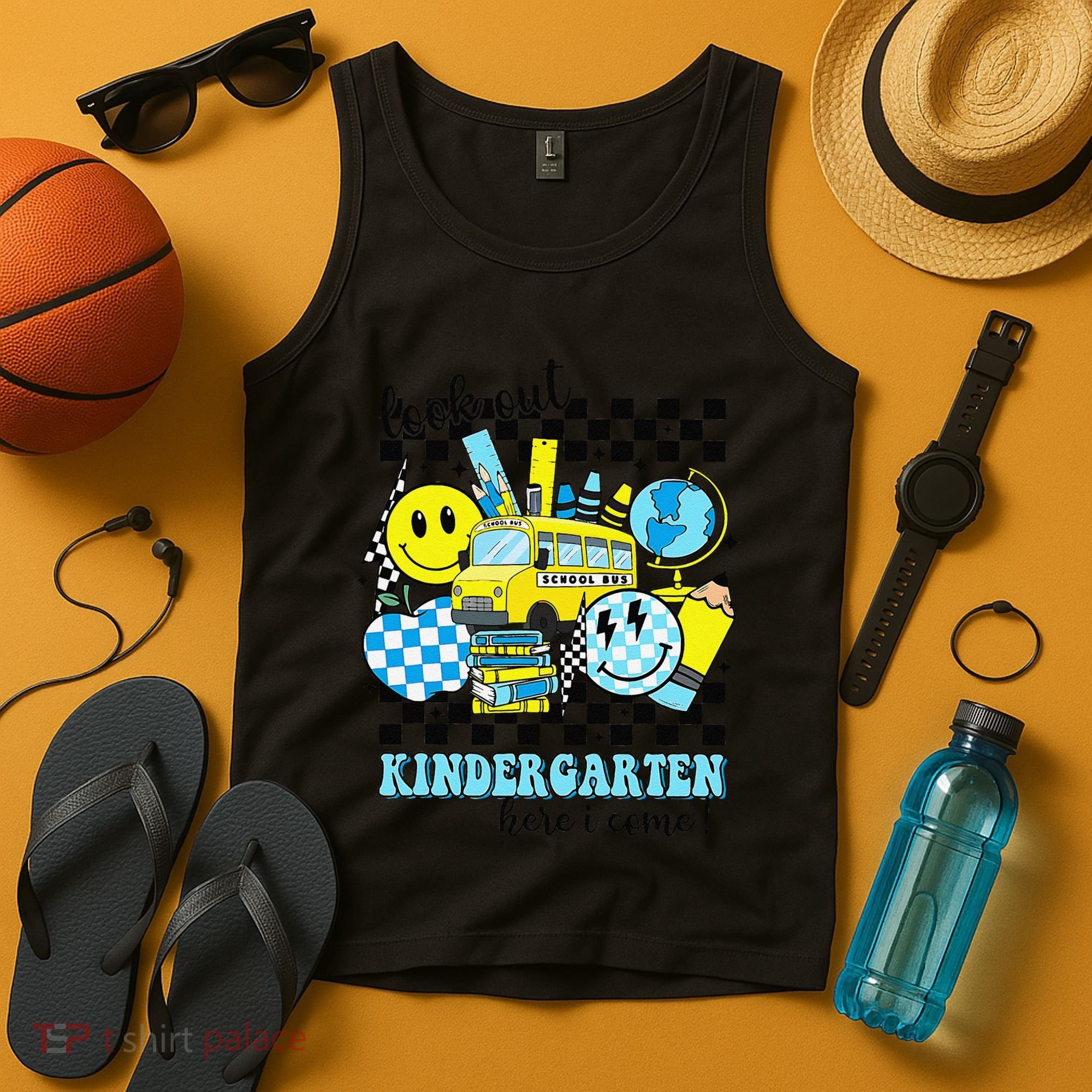 Look Out Kindergarten Here I Come Back To School Gift Tank Top