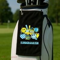 Look Out Kindergarten Here I Come Back To School Gift Golf Towel thumb 2