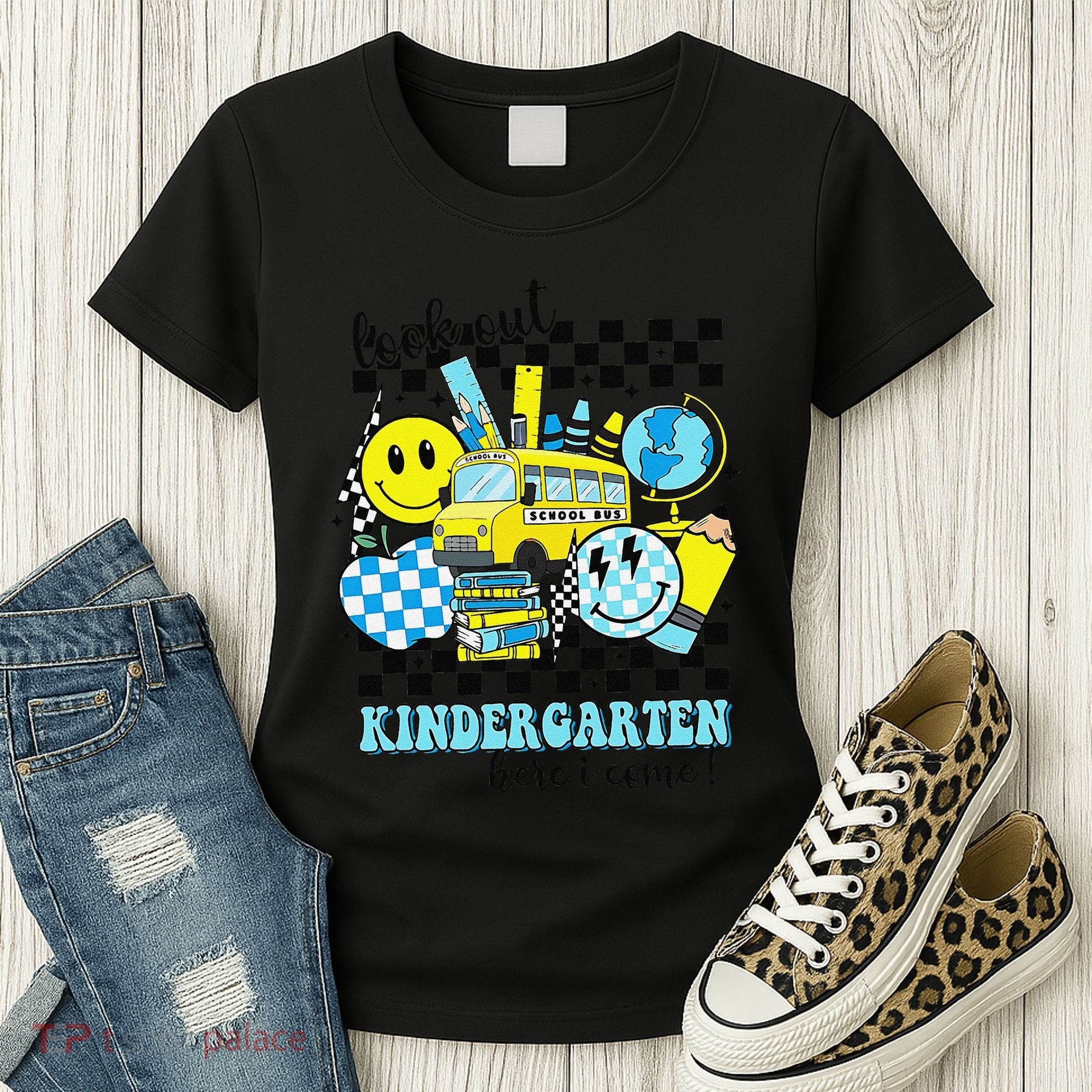 Look Out Kindergarten Here I Come Back To School Gift Women's T-Shirt