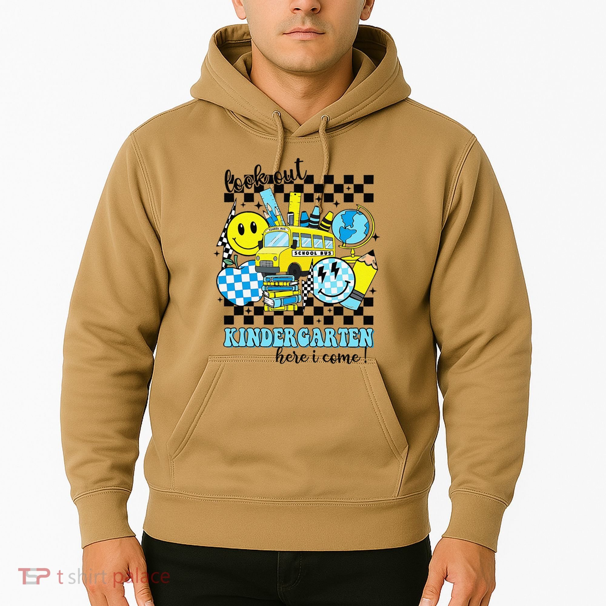 Look Out Kindergarten Here I Come Back To School Gift Hoodie