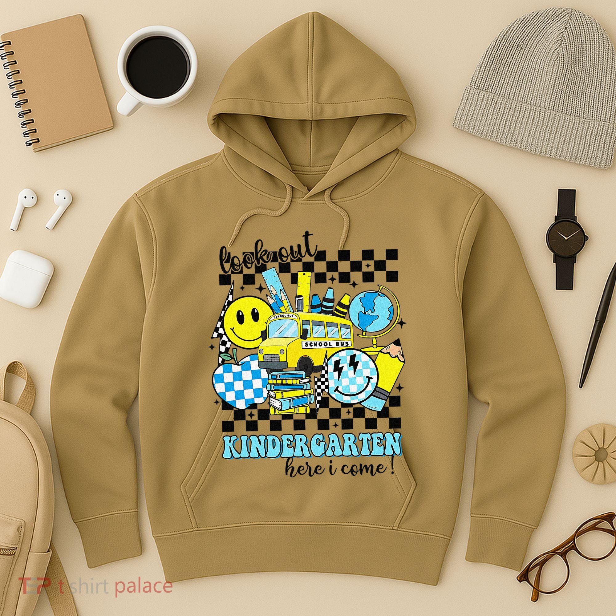 Look Out Kindergarten Here I Come Back To School Gift Hoodie